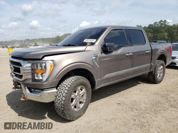 2021 Ford F-150 XL with VIN 1FTFW1E81MFC40903, listed as a Copart auction lot 59618935 with 97,419 mi miles and Salvage title. Bid and sale history available at DreamBid. Image 1.