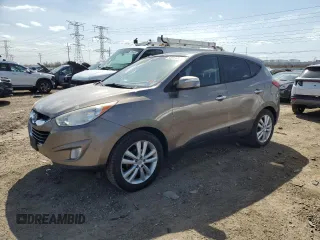 2010 Hyundai Tucson GLS with VIN KM8JU3AC8AU056499, listed as a Copart auction lot 53057365 with 119,906 mi miles and Salvage Title. Bid and sale history available at DreamBid. Image 1.