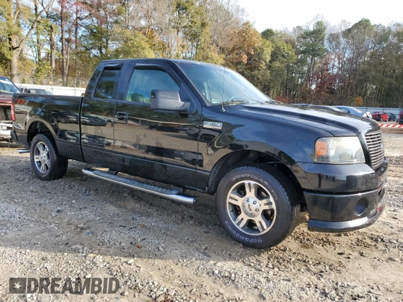 2007 Ford F-150 XL with VIN 1FTPX12567KC10061, listed as a Copart auction lot 82025494 with 81,800 mi miles and Salvage Title. Bid and sale history available at DreamBid. Image 4.