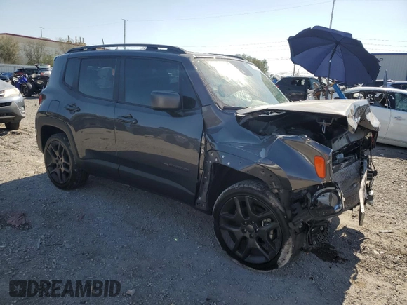 2021 Jeep Renegade 80th Anniversary with VIN ZACNJDBB3MPN13040, listed as a Copart auction lot 57913635 with 62,112 mi miles and Salvage title. Bid and sale history available at DreamBid. Image 4.