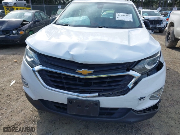 2020 Chevrolet Equinox LS with VIN 2GNAXSEV3L6222003, listed as a IAAI auction lot 41896796 with 50,882 mi miles. Bid and sale history available at carsss.com. Image 6.