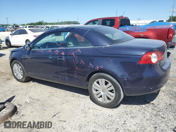 2008 Volkswagen Eos Turbo with VIN WVWBA71F38V030318, listed as a Copart auction lot 53055455 with 143,080 mi miles and Salvage Title. Bid and sale history available at DreamBid. Image 2.