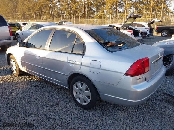 2001 Honda Civic EX with VIN 1HGES26791L067472, listed as a IAAI auction lot 41352577 with 190,019 mi miles. Bid and sale history available at carsss.com. Image 3.
