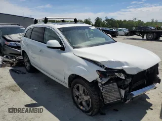 2014 Audi Q7 Premium Plus with VIN WA1LMAFE6ED012514, listed as a Copart auction lot 57918725 with 135,645 mi miles and Salvage title. Bid and sale history available at DreamBid. Image 4.