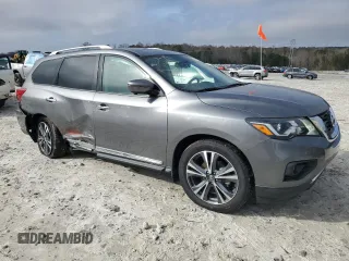 2020 Nissan Pathfinder Platinum with VIN 5N1DR2DM8LC597929, listed as a Copart auction lot 85009934 with 72,294 mi miles and Salvage Title. Bid and sale history available at carsss.com. Image 4.
