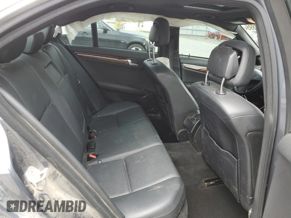 2011 Mercedes-Benz C 300 Sport with VIN WDDGF8BB8BR140117, listed as a Copart auction lot 53452895 with 137,509 mi miles and Salvage title. Bid and sale history available at DreamBid. Image 10.