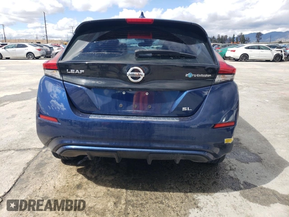 2018 Nissan LEAF SL with VIN 1N4AZ1CP1JC317476, listed as a Copart auction lot 49250105 with 66,402 mi miles and Salvage Title. Bid and sale history available at DreamBid. Image 6.