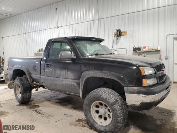 2005 Chevrolet Silverado 1500 Z71 with VIN 1GCEK14T05Z289135, listed as a Copart auction lot 84499504 with 128,562 mi miles and Salvage Title. Bid and sale history available at carsss.com. Image 4.