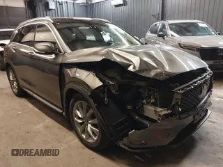 2019 Infiniti QX50 Essential with VIN 3PCAJ5M37KF141381, listed as a IAAI auction lot 42099327 with 55,177 mi miles and . Bid and sale history available at DreamBid. Image 1.