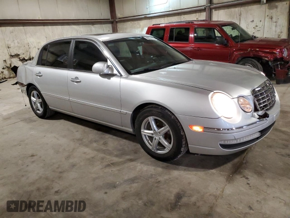 2007 Kia Amanti with VIN KNALD125075139216, listed as a Copart auction lot 48536375 with 144,264 mi miles and Salvage Title. Bid and sale history available at carsss.com. Image 4.