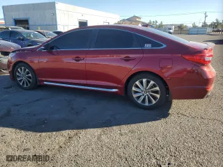 2015 Hyundai Sonata 2.4L Limited with VIN 5NPE34AF6FH187991, listed as a Copart auction lot 85745194 with 44,374 mi miles and Salvage Title. Bid and sale history available at carsss.com. Image 2.