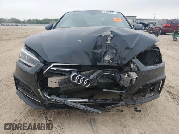 2018 Audi A5 Premium Plus with VIN WAUTNAF5XJA062229, listed as a Copart auction lot 51327825 with Not Provided miles and Salvage Title. Bid and sale history available at DreamBid. Image 5.