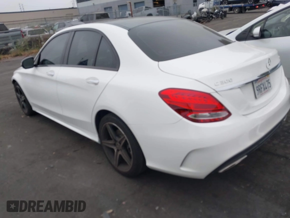 2017 Mercedes-Benz C 300 with VIN 55SWF4KB0HU213945, listed as a IAAI auction lot 42441143 with 100,274 mi miles and . Bid and sale history available at DreamBid. Image 3.