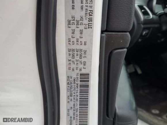 2018 Jeep Grand Cherokee Upland with VIN 1C4RJFAG0JC319580, listed as a Copart auction lot 43871585 with 163,482 mi miles and Clean Title. Bid and sale history available at carsss.com. Image 13.