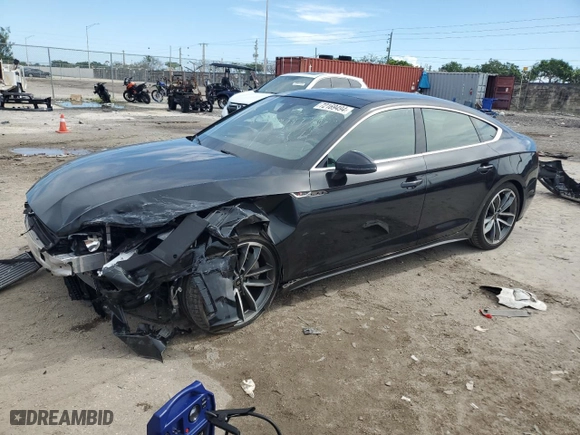 2021 Audi A5 Sportback S line Premium Plus with VIN WAUFACF53MA032675, listed as a Copart auction lot 72169494 with NaN miles and Salvage Title. Bid and sale history available at carsss.com. Image 1.