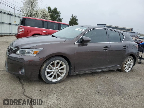 2011 Lexus CT 200h with VIN JTHKD5BH7B2038229, listed as a Copart auction lot 51456725 with 205,774 mi miles and Clean title. Bid and sale history available at DreamBid. Image 1.
