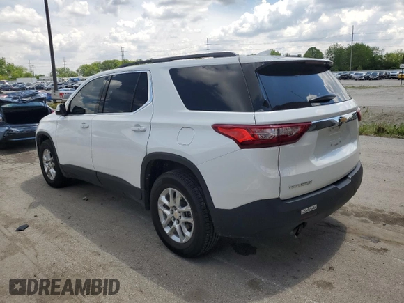 2020 Chevrolet Traverse LT Cloth with VIN 1GNERGKW1LJ129764, listed as a Copart auction lot 58945085 with 90,043 mi miles and Salvage title. Bid and sale history available at DreamBid. Image 2.