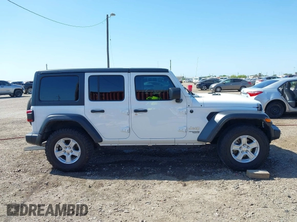 2021 Jeep Wrangler Unlimited Willys with VIN 1C4HJXDN7MW535893, listed as a IAAI auction lot 41984525 with 61,945 mi miles and . Bid and sale history available at DreamBid. Image 14.