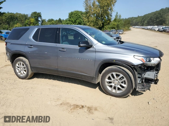 2021 Chevrolet Traverse LS with VIN 1GNEVFKW1MJ149178, listed as a Copart auction lot 69487794 with 45,875 mi miles and Salvage Title. Bid and sale history available at carsss.com. Image 4.
