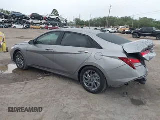2024 Hyundai Elantra SEL with VIN KMHLM4DG9RU753995, listed as a IAAI auction lot 41917826 with 10,258 mi miles. Bid and sale history available at carsss.com. Image 3.