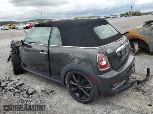 2012 MINI Convertible S with VIN WMWZP3C58CT296381, listed as a Copart auction lot 50834655 with 111,228 mi miles and Salvage Title. Bid and sale history available at DreamBid. Image 2.
