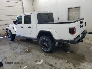 2024 Jeep Gladiator Sport S with VIN 1C6HJTAG8RL129605, listed as a Copart auction lot 50346665 with 41 mi miles and Salvage title. Bid and sale history available at DreamBid. Image 2.
