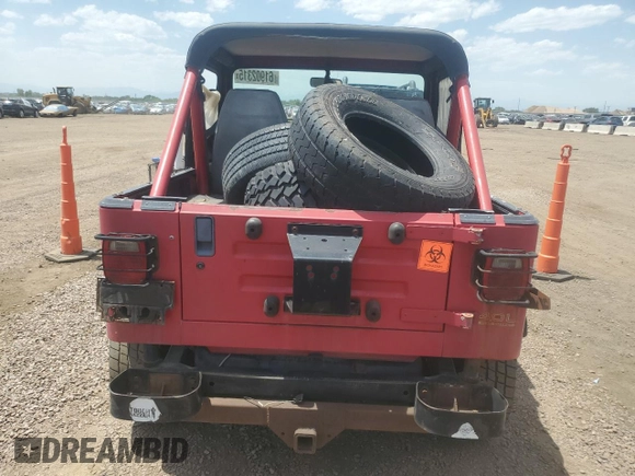 1991 Jeep Wrangler with VIN 2J4FY29SXMJ145229, listed as a Copart auction lot 61902315 with 188,786 mi miles and Clean title. Bid and sale history available at DreamBid. Image 6.