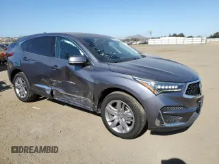 2020 Acura RDX w/Advance Pkg with VIN 5J8TC1H76LL009897, listed as a Copart auction lot 74604104 with 43,166 mi miles and Salvage Title. Bid and sale history available at carsss.com. Image 4.