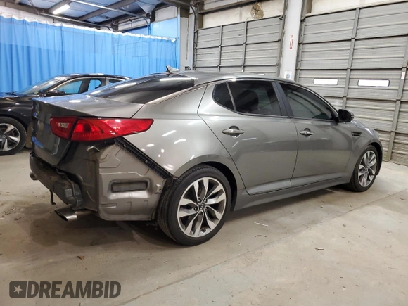 2015 Kia Optima SX with VIN 5XXGR4A73FG372561, listed as a Copart auction lot 59552575 with 144,546 mi miles and Salvage title. Bid and sale history available at DreamBid. Image 3.