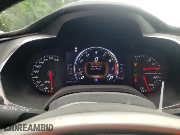 2015 Chevrolet Corvette Z51 2LT with VIN 1G1YK2D77F5109902, listed as a Copart auction lot 50784194 with 128,877 mi miles and Salvage title. Bid and sale history available at DreamBid. Image 9.