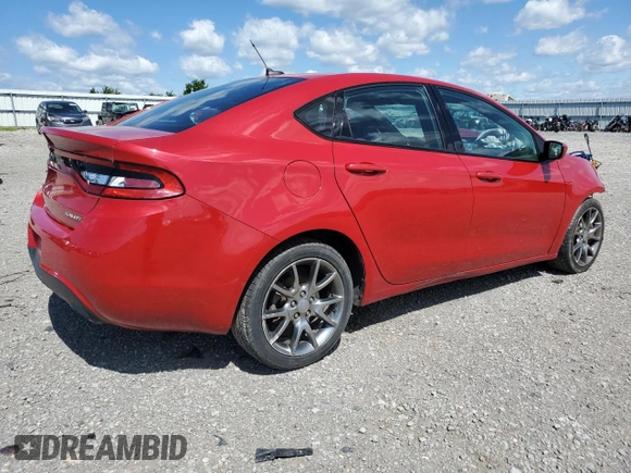 2015 Dodge Dart SXT with VIN 1C3CDFBB5FD117243, listed as a Copart auction lot 57879985 with 174,978 mi miles and Salvage title. Bid and sale history available at DreamBid. Image 3.
