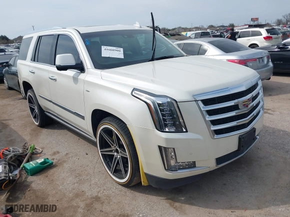 2015 Cadillac Escalade Premium with VIN 1GYS3NKJ1FR553712, listed as a IAAI auction lot 41660900 with 93,423 mi miles. Bid and sale history available at carsss.com. Image 1.