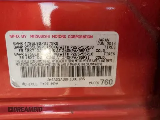 2015 Mitsubishi Outlander SE с VIN JA4AD3A36FZ001185, выставлен на аукционе Copart как лот 51964015 с пробегом Не указан миль и Списание • Salvage title. История ставок и продаж доступна на DreamBid. Изображение 15.