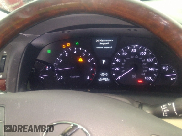 2012 Lexus LS 460 z VIN JTHBL5EF2C5108653, wystawiony jako IAAI lot #41557072 z przebiegiem 122 568 mil mil oraz . Historia ofert i sprzedaży dostępna na DreamBid. Obrazek 15.