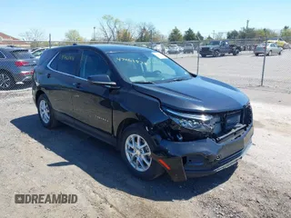 2024 Chevrolet Equinox LT with VIN 3GNAXKEG9RL358917, listed as a IAAI auction lot 42061838 with 19,163 mi miles. Bid and sale history available at carsss.com. Image 1.