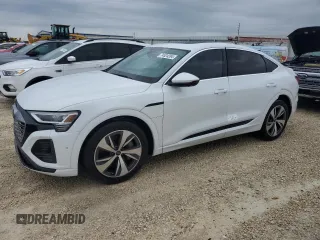 2024 Audi Q8 e-tron Sportback S line Premium Plus z VIN WA1CAAGEXRB007065, wystawiony jako Copart lot #74524284 z przebiegiem Nie podano mil oraz Nie do naprawy • Non repairable. Historia ofert i sprzedaży dostępna na DreamBid. Obrazek 1.