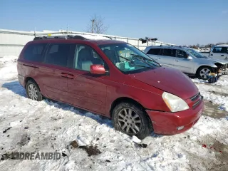 2007 Kia Sedona LX with VIN KNDMB233576160217, listed as a Copart auction lot 88878765 with 188,835 mi miles and Salvage Title. Bid and sale history available at carsss.com. Image 4.