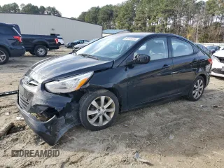 2014 Hyundai Accent GLS with VIN KMHCU4AE5EU736141, listed as a Copart auction lot 82255324 with 327,712 mi miles and Salvage Title. Bid and sale history available at carsss.com. Image 1.