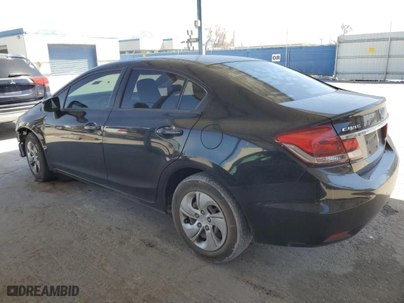 2015 Honda Civic Sedan LX with VIN 2HGFB2F58FH564634, listed as a Copart auction lot 50251455 with 116,901 mi miles and Salvage Title. Bid and sale history available at carsss.com. Image 2.