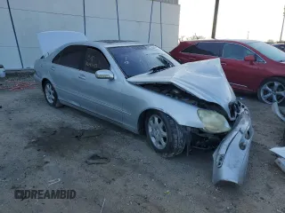 2002 Mercedes-Benz S-Class 4.3L with VIN WDBNG70J02A231267, listed as a Copart auction lot 84684134 with 0 mi miles and Non Repairable. Bid and sale history available at carsss.com. Image 4.