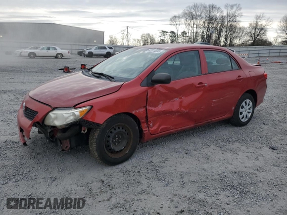 2010 Toyota Corolla with VIN 1NXBU4EE0AZ254273, listed as a Copart auction lot 43318035 with 56,394 mi miles and Salvage Title. Bid and sale history available at DreamBid. Image 1.