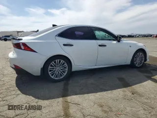 2015 Lexus IS 250 with VIN JTHCF1D26F5022849, listed as a Copart auction lot 57132835 with 130,162 mi miles and Salvage title. Bid and sale history available at DreamBid. Image 3.