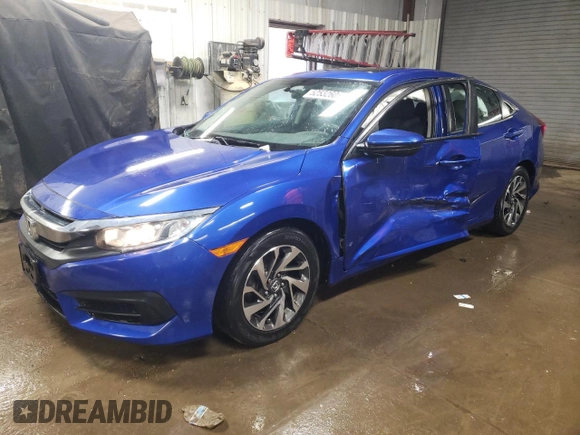 2016 Honda Civic EX with VIN 19XFC2F78GE006714, listed as a Copart auction lot 52532605 with 96,013 mi miles and Salvage Title. Bid and sale history available at DreamBid. Image 1.