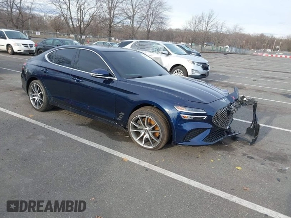 2022 Genesis G70 3.3T z VIN KMTG54TE7NU081644, wystawiony jako IAAI lot #41139818 z przebiegiem 44 953 mil mil oraz . Historia ofert i sprzedaży dostępna na DreamBid. Obrazek 1.
