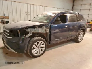 2021 Volkswagen Atlas SEL with VIN 1V2ER2CA4MC553118, listed as a Copart auction lot 45562655 with 51,303 mi miles and Salvage title. Bid and sale history available at DreamBid. Image 1.