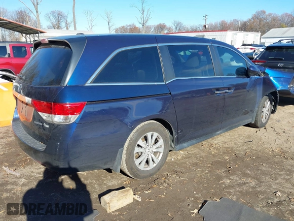 2017 Honda Odyssey SE with VIN 5FNRL5H31HB016523, listed as a IAAI auction lot 40998811 with 62,690 mi miles and . Bid and sale history available at carsss.com. Image 4.