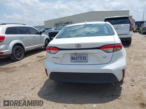 2024 Toyota Corolla LE with VIN 5YFB4MDE1RP170932, listed as a IAAI auction lot 42172355 with 6,424 mi miles and . Bid and sale history available at carsss.com. Image 16.