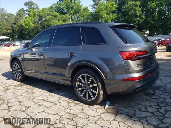 2023 Audi Q7 Premium Plus with VIN WA1LCBF79PD014979, listed as a Copart auction lot 56172535 with 23,066 mi miles and Salvage title. Bid and sale history available at DreamBid. Image 2.
