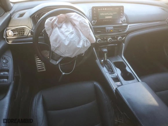 2018 Honda Accord Sedan Sport 1.5T with VIN 1HGCV1F36JA172293, listed as a Copart auction lot 89219205 with 143,682 mi miles and Salvage Title. Bid and sale history available at carsss.com. Image 8.