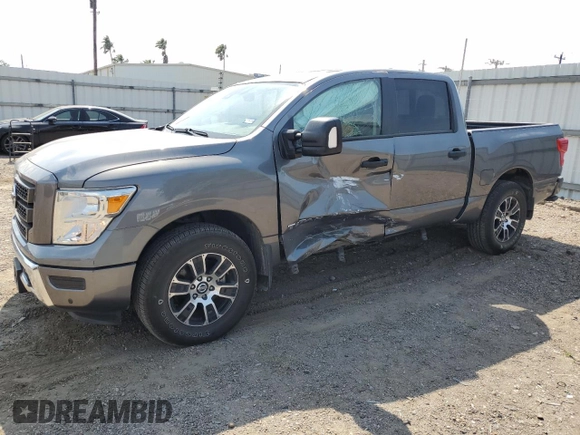 2022 Nissan Titan SV with VIN 1N6AA1ED1NN103079, listed as a Copart auction lot 53659185 with 51,955 mi miles and Salvage title. Bid and sale history available at DreamBid. Image 1.